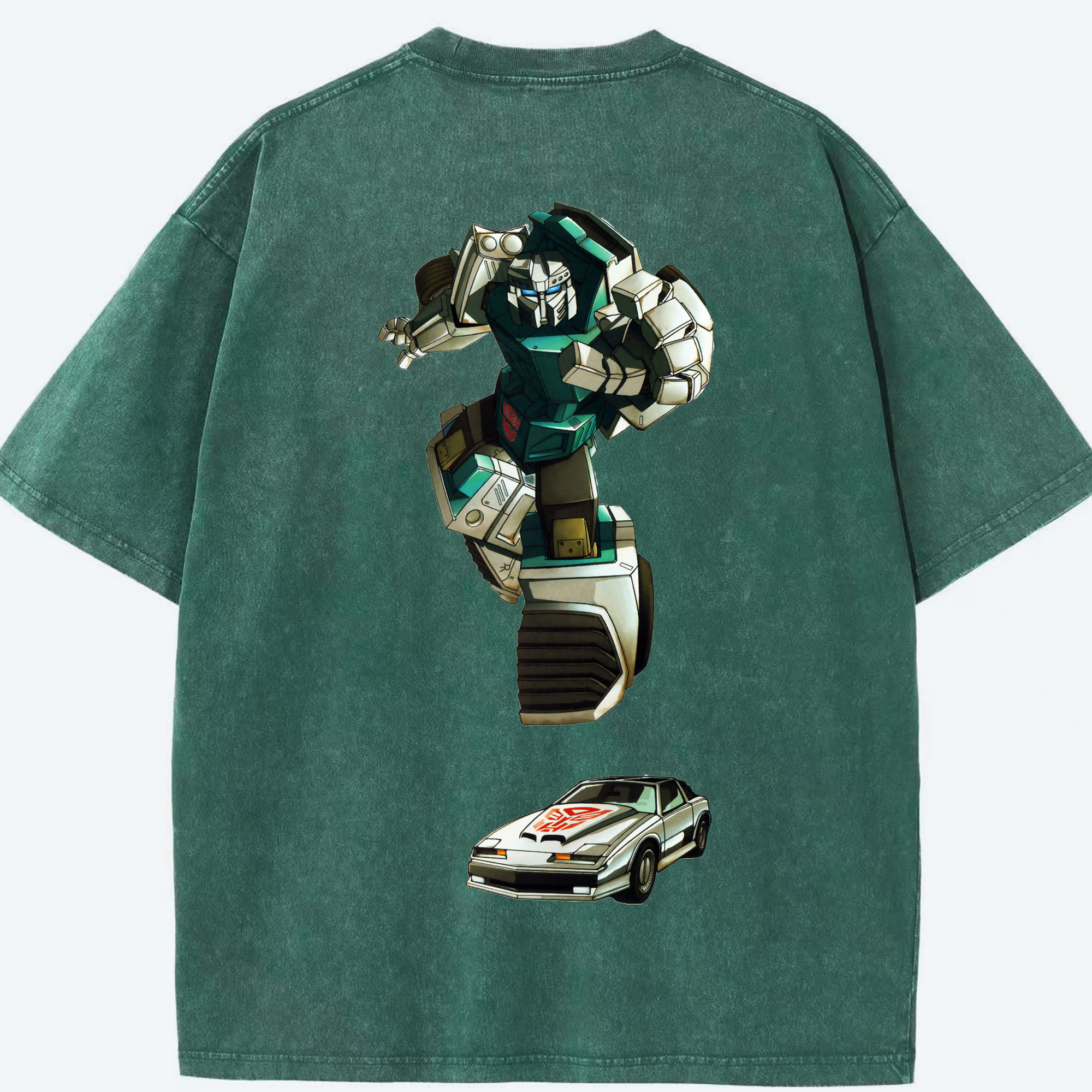 （画像用）  綿100% ヴィンテージ風 半袖Tシャツ（背面プリント）